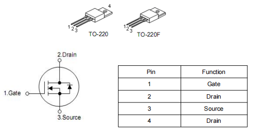 逆變器mos管,400v6a場效應(yīng)(yīng)管,KNP4540A參數(shù)(shù)資料-KIA MOS管